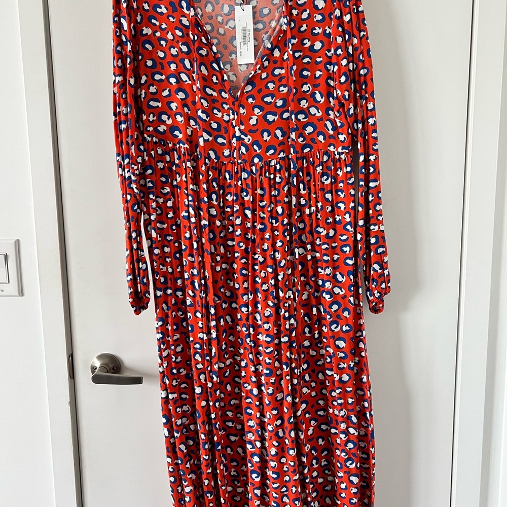 Stylish Red Leopard Print Dress
